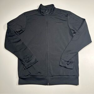 Adidas Men's Essentials 3-Stripes Tricot Track Jacket Black Size Medium